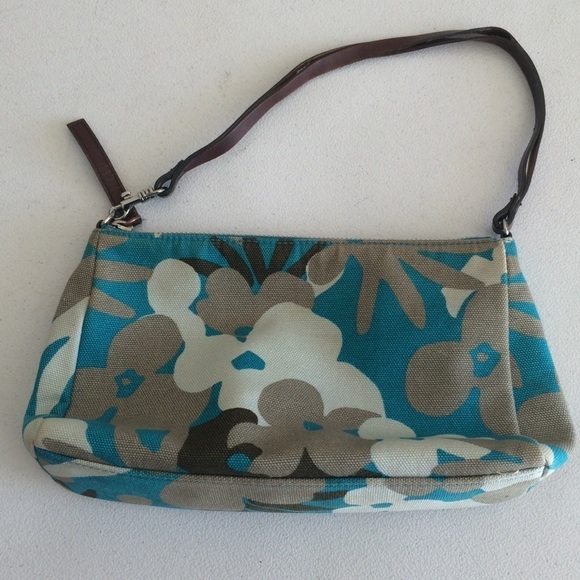 🔴CLEARANCE🔴 Banana Republic Floral And Stripe Mini Bag - Picture 1 of 2